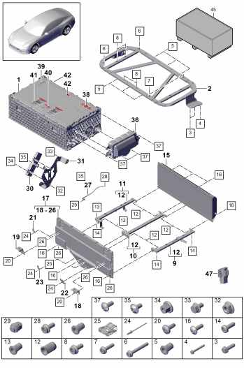 901-040 - Batterie
pour vehicules avec
transmission hybride