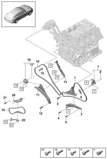 103-070 - Chaîne de distribution
glissiere
tendeur de chaine