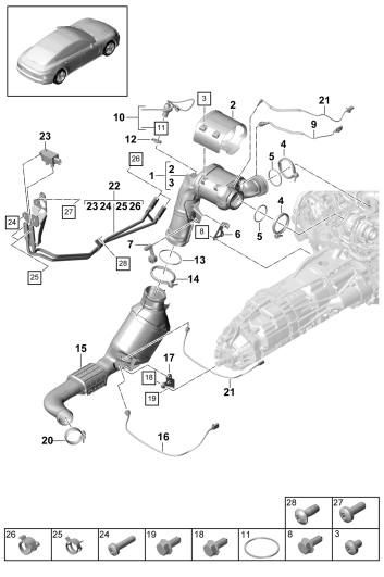 202-065 - systeme d'echappement
Catalyseur
Filtre a particules diesel
 
Sonde lambda