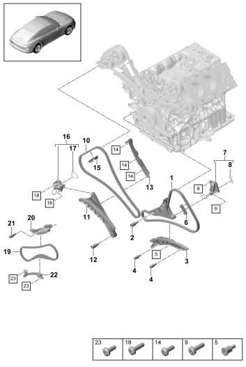 103-065 - Chaîne de distribution
glissiere
tendeur de chaine