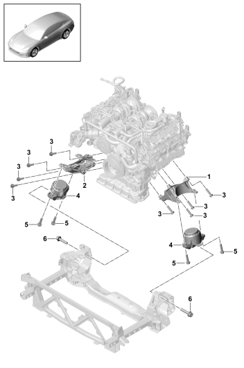 109-020 - Suspension de moteur
Console moteur
palier de moteur