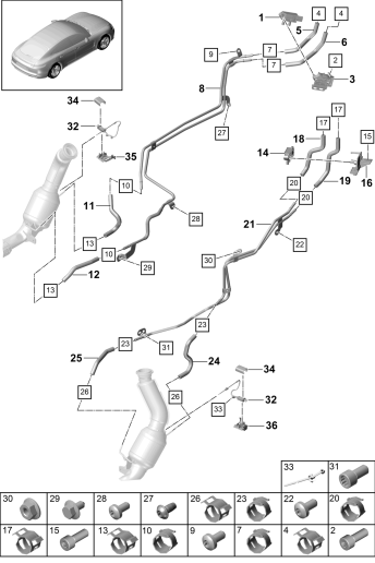 202-155 - systeme d'echappement
Syst. epuration gaz d'echap.
Capteurs
pour véhicules avec filtre à
particules moteur essence