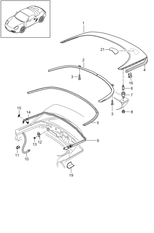 811-013 - boitier de capote
couvercle
Joints