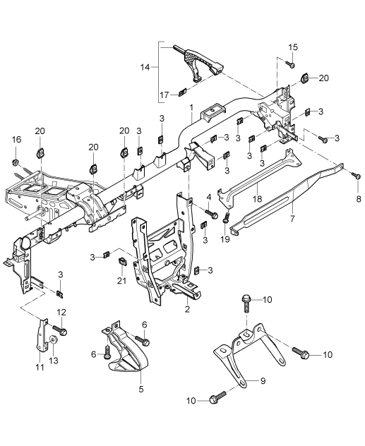 809-004 - cadre de support
tableau de bord