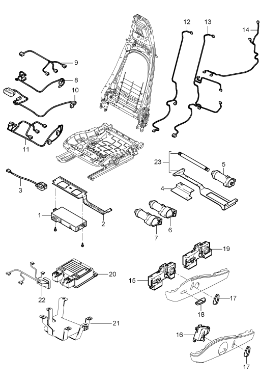 817-025 - cablages
Interrupteur
Calculateur
Moteur electrique
siege sport