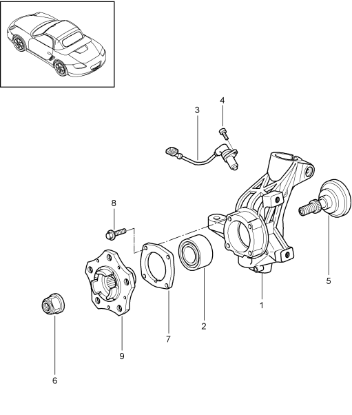 401-005 - Support de roue
Moyeu de roue