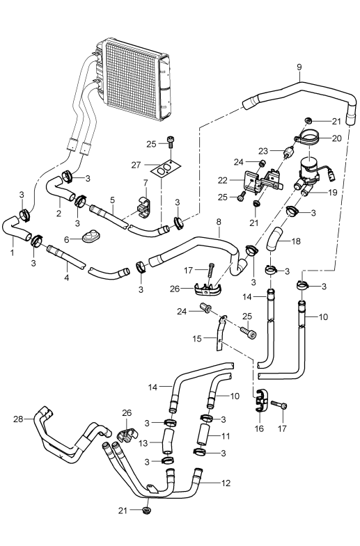 813-002 - chauffage
conduite d'alimentation
conduite de retour
à utiliser jusq :
F 9P-6LA01 563>>
F 9P-6LA41 357>>
F 9P-6LA80 631>>