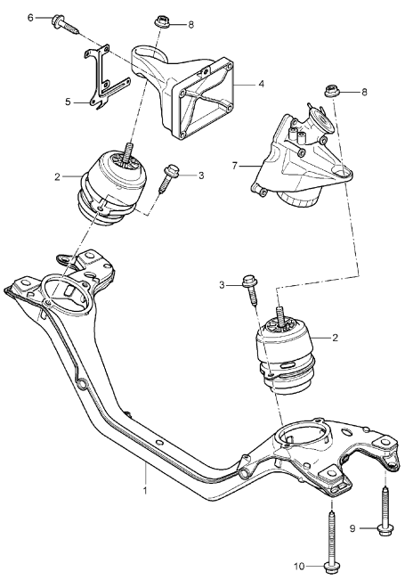 109-010 - Suspension de moteur
D -    MJ 2004>>