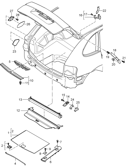 807-040 - Garnitures
Coffre/Compartiment charge
Elements carross.amovibles