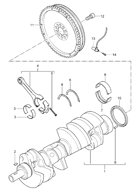 102-000 - Vilebrequin
bielle