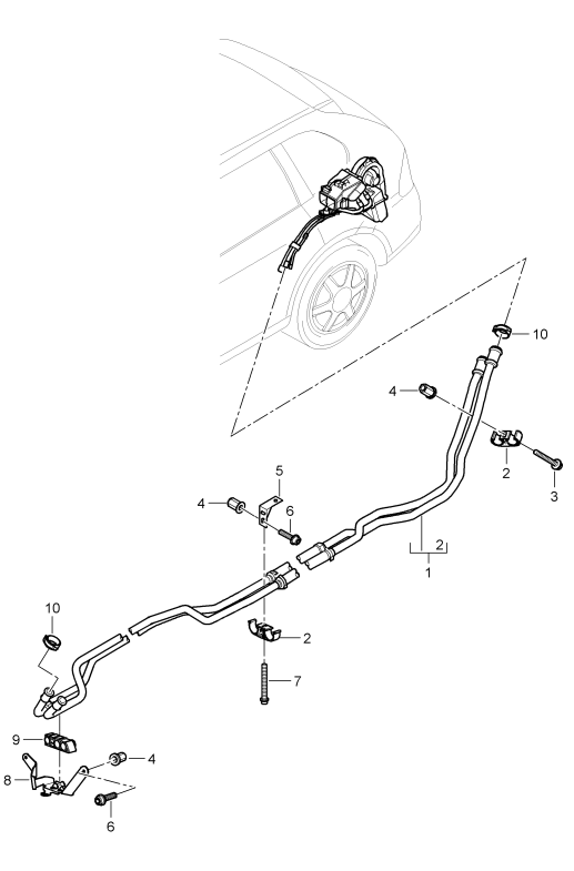 813-025 - tuyau a refrigerant
p. vehicules avec climatiseur
ar