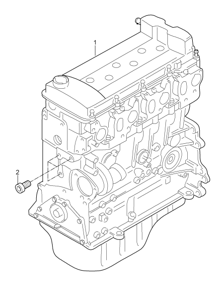 101-002 - Moteur depose
comprenant:
Couvre-culasse
Culasse
Carter-moteur
Equipage mobile
carter d'huile
D -    MJ 2004>>