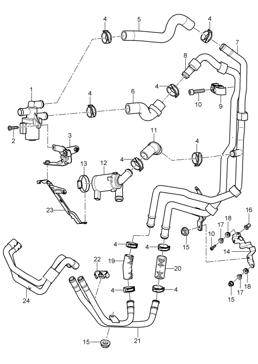 813-021 - chauffage
avec:
Climatiseur
et
Chauffage d'appoint
conduite d'alimentation
conduite de retour
Soupape
à utiliser jusq :
F             >> 9P-6LA01 562
F             >> 9P-6LA41 356
F             >> 9P-6LA80 630