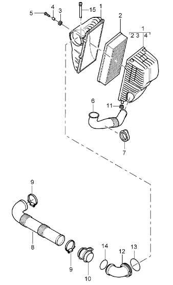 106-010 - Cartouche de filtre a air
Boitier de filtre a air