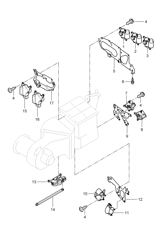 813-047 - servomoteur
boitier repartiteur d'air