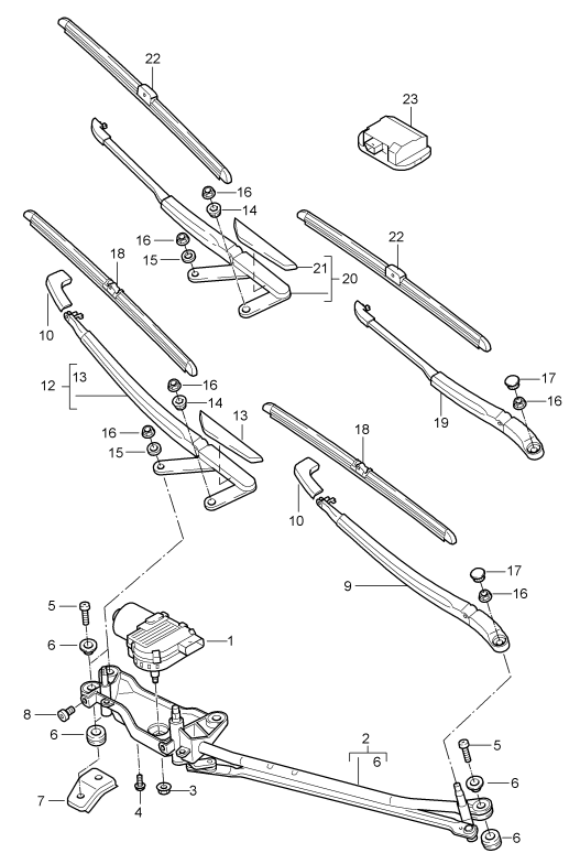 904-000 - Essuie-glace complet
Detecteur de pluie