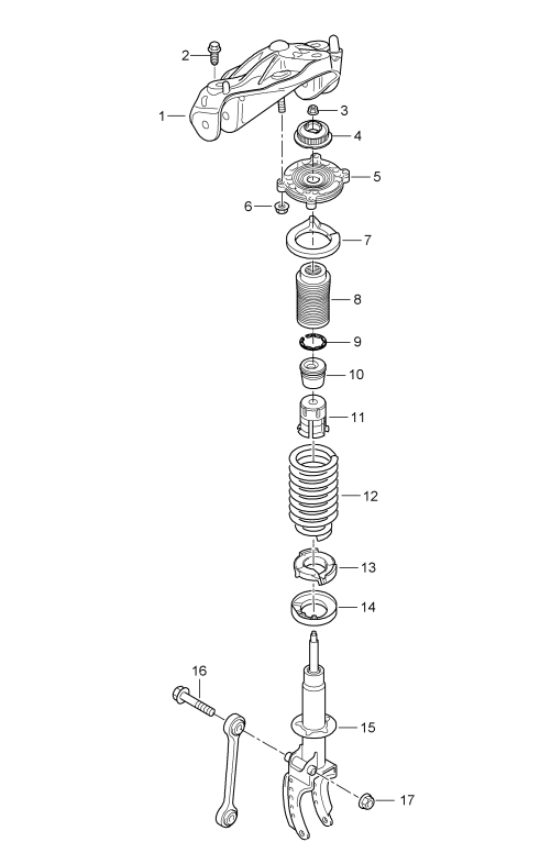 402-000 - suspension
Jambe d'amortisseur complete
palier de fixation