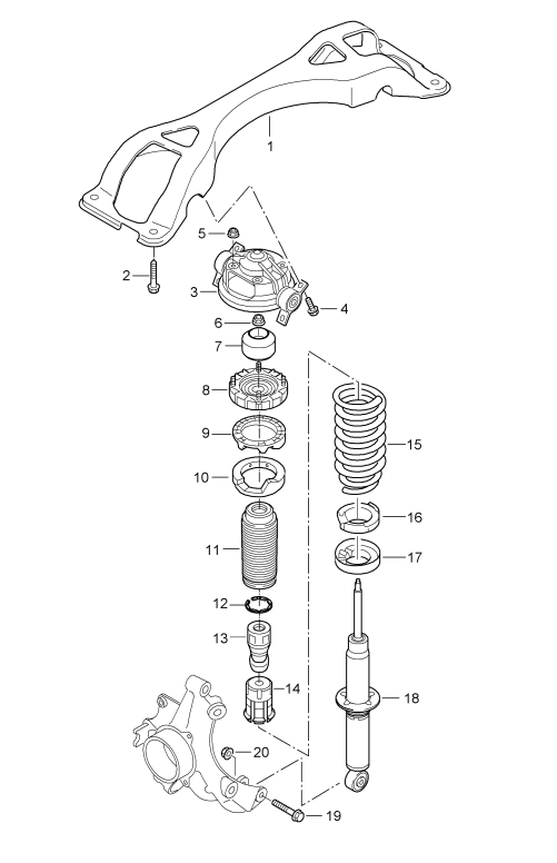 502-000 - suspension
Traverse
Jambe d'amortisseur complete