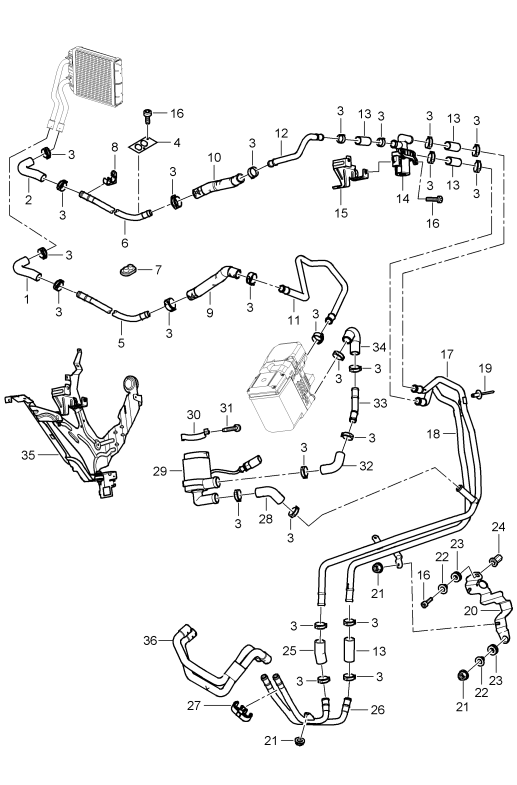 813-015 - chauffage
Chauffage d'appoint
conduite d'alimentation
conduite de retour