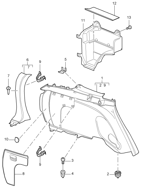 807-020 - Revetement panneau lateral
Elements carross.amovibles