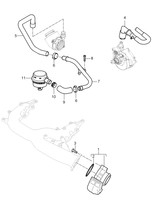 107-003 - ajustage de papillon
Conduite de purge
Carter-moteur