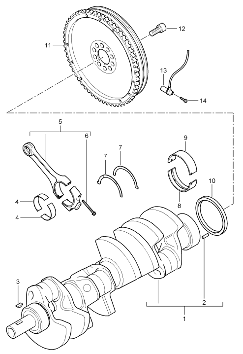 102-000 - Vilebrequin
bielle