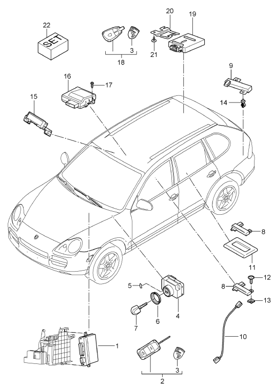 901-004 - Calculateurs
Contact-demarreur
Unite de commande pour
ouverture de porte de garage
Unité de réception
Chauffage d'appoint
antenne