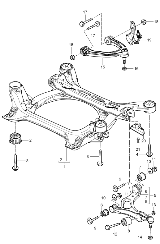 401-000 - Faux-chassis
bras transversal
Reglage portee des projecteurs
Capteur d'assiette