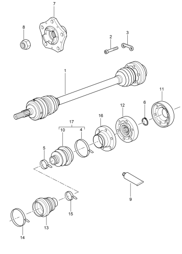 501-005 - Arbre de transmission
Moyeu de roue