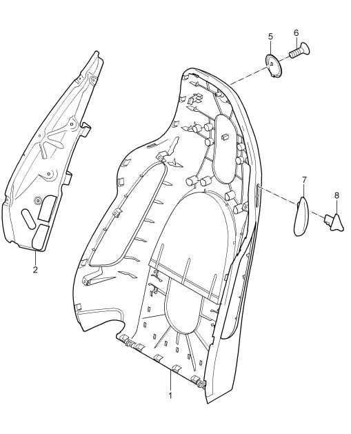 817-019 - Coquille de dossier
siege sport