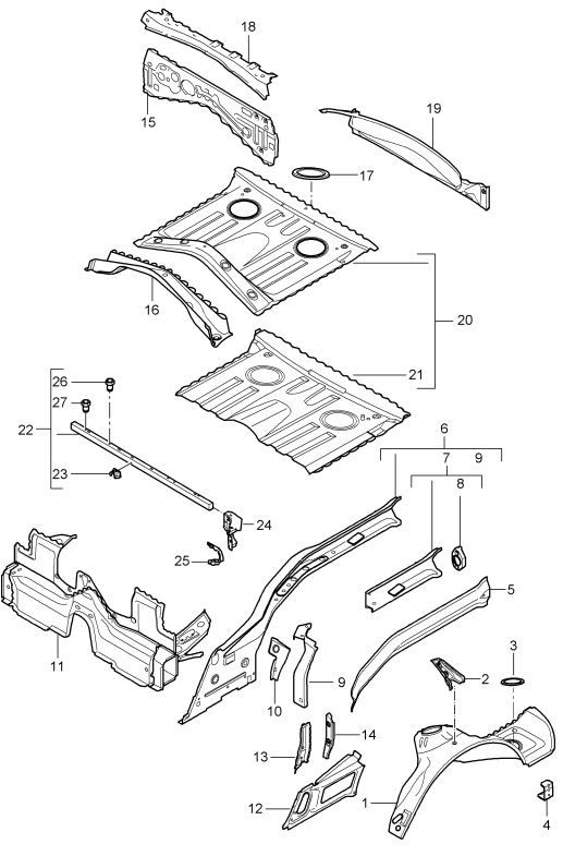 801-035 - Partie arriere du vehicule
pieces detail