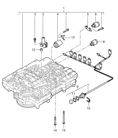 340-002 - Tiptronic
bloc a tiroirs
Electrovalve
regulateur de pression