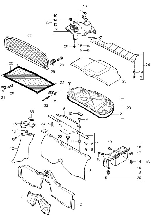 807-005 - Garnitures
Compartiment moteur