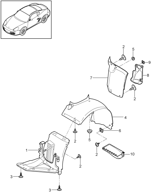 801-075 - Garnitures
pour
passage de roue