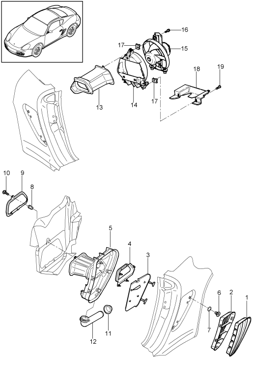 801-080 - guidage d'air
Ventilation
Compartiment moteur