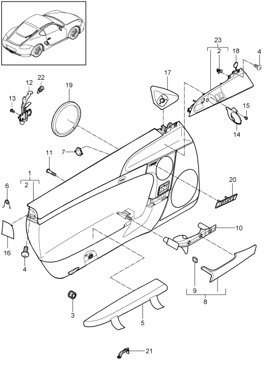 807-010 - Garniture de porte
Elements carross.amovibles