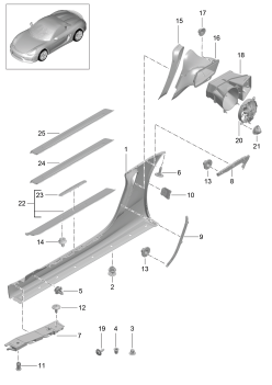 801-090 - Garniture bas de caisse
et
guidage d'air
Ventilation
Compartiment moteur