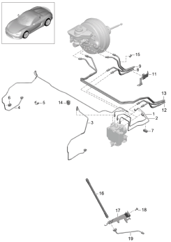 604-005 - Conduite de frein
Partie avant