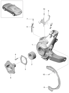 501-000 - Essieu arriere
Support de roue
Moyeu de roue