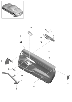 808-020 - Garniture de porte
918 Spyder
Porsche Classic
Cuir
Alcantara
Elements carross.amovibles