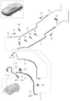 813-025 - circuit de refrigerant
Bas de caisse
et
Partie arriere du vehicule