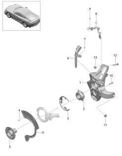 501-000 - Essieu arriere
Support de roue
Moyeu de roue