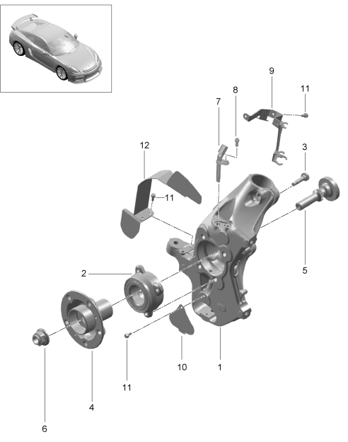 401-005 - Support de roue
Moyeu de roue