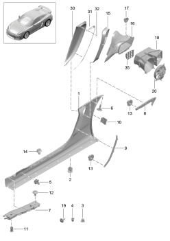 801-090 - Garniture bas de caisse
et
guidage d'air
Compartiment moteur