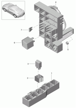 902-001 - centrale electrique
pour coffre a bagages