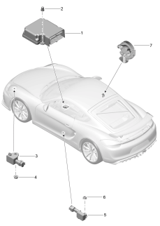 901-005 - Calculateur pour airbag
Capteur de pression
Airbag