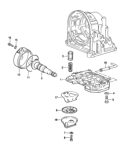 310-005 - bloc a tiroirs
tamis d'huile
regulateur
Boite de vitesses automatique