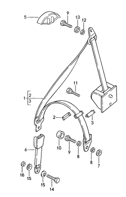 812-000 - ceinture de securite 3 points