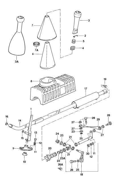 701-000 - commande des vitesses
Boîte de vitesses mécanique