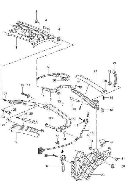 811-007 - eventail capotage
pieces detail